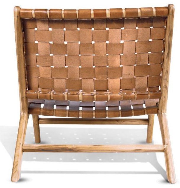 Roy leather online strap chair
